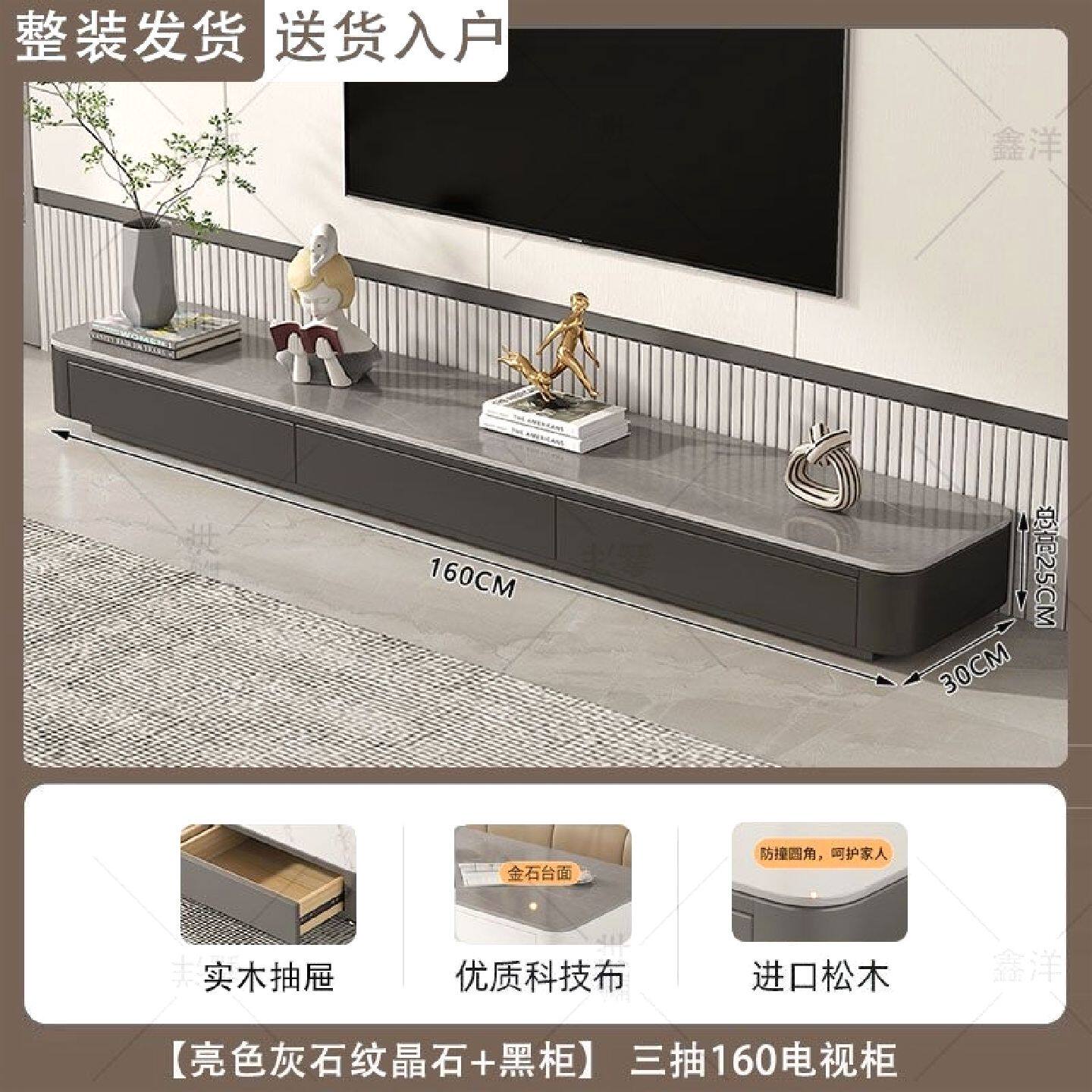 电视柜茶几组合客厅家用小户型简约茶几收纳柜落地电视机柜储物柜