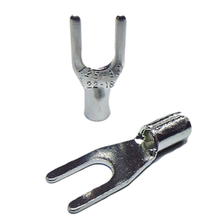 接线端子SNB1.25-3.2紫铜加厚压线钳UT1-3开叉口点焊国标裸线耳