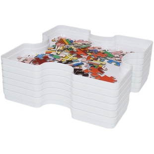 密匙现货拼图分片盘彩色拼图专用收纳盒归类乐高零件收纳礼盒装