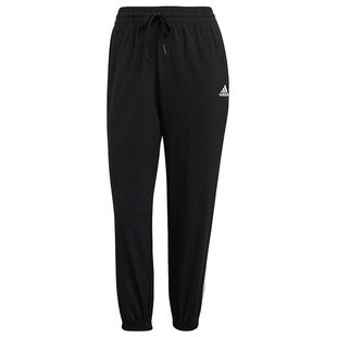 Adidas/阿迪达斯正品当季款三道杠女子休闲收口运动九分裤 GM5559