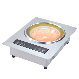 凹型凹面电陶炉嵌入式家用大功率3500W不锈钢凹形电灶白色不挑锅