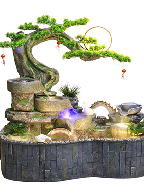 庭院阳台鱼池流水摆件循环水养鱼