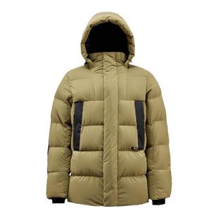 君羽800蓬鹅绒服男中长款冬季加厚爸爸款宽松版中老年羽绒服男165