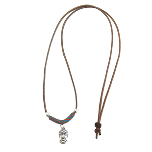 【佛公项链】999足银项链复古纯手工编织国风新中式宝宝生日礼物