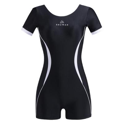 高弹速干透气高端连体游泳衣遮肉