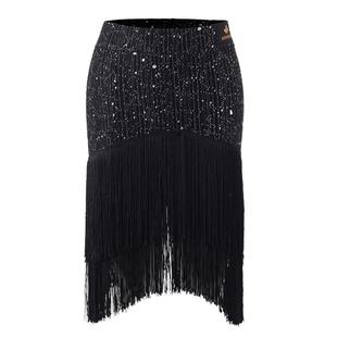 朵俏拉丁舞服半身裙女成人秋季新款短裙演出舞蹈服性感流苏练功服