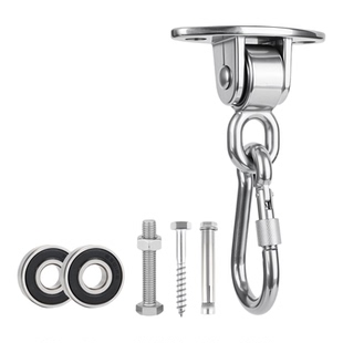 304不锈钢静音秋千环吊顶轴承挂钩承重吊钩秋千摆动吊环固定沙袋