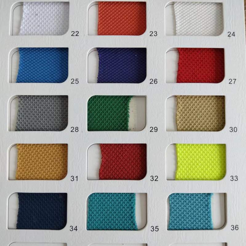 现货36色全涤针织布菠萝菱形面料粒粒布网蜂窝