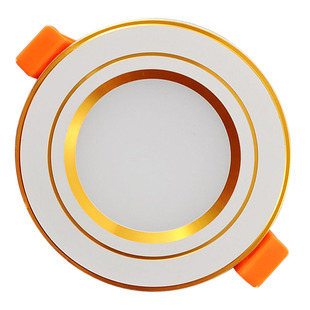 led筒灯天花板客厅装饰铜灯家用吊顶嵌入式7.5/8公分三色变光孔灯