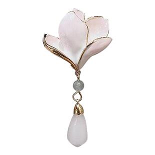 新款古风玉兰花胸针设计精致胸花别针高级中式旗袍配饰国潮国风