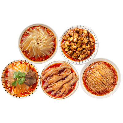 廖记棒棒鸡全家福套餐成都口水鸡