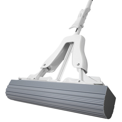 免手洗海绵拖把对折式专利挤水