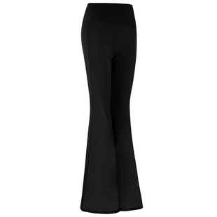 云端贝壳镂空网纱瑜伽长裤女高腰提臀显瘦收腹新款高弹性感运动裤