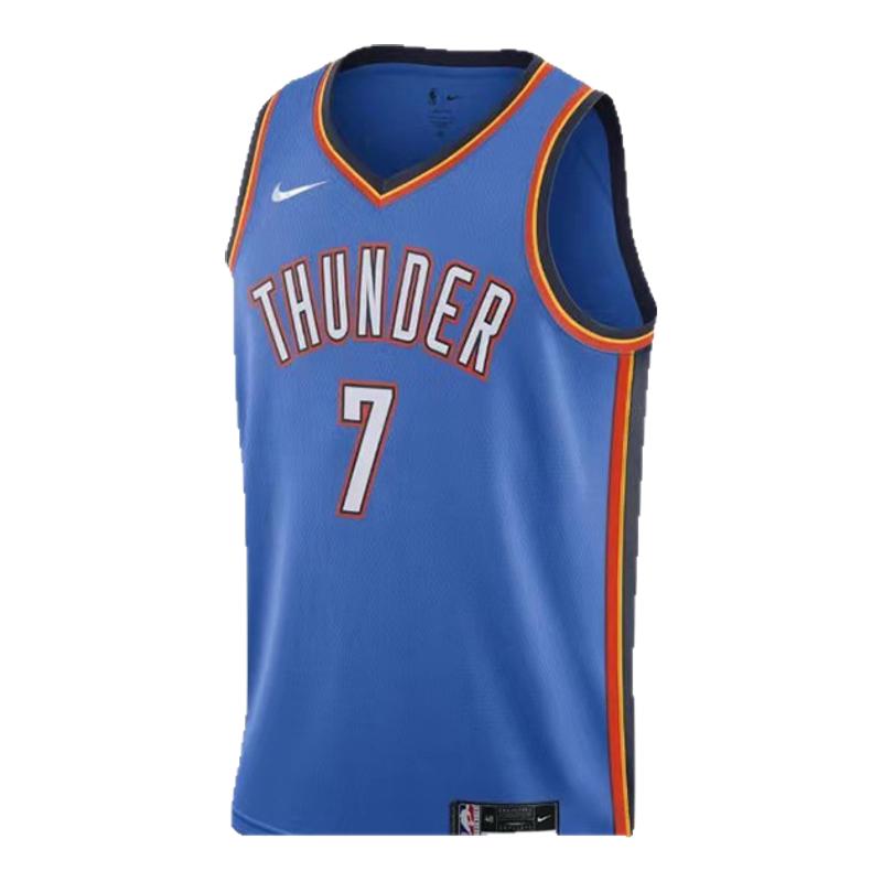 Nike耐克官方NBAIcon Edition雷霆队/切特霍姆格伦成人速干球衣