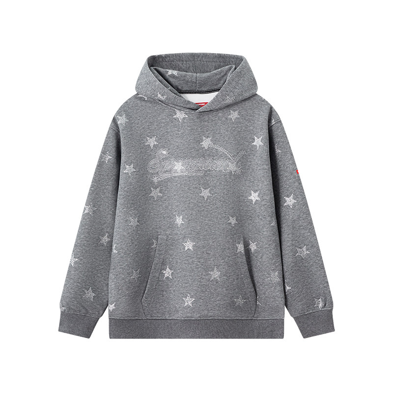 SprayGround鲨鱼嘴星星满印连帽卫衣男女春季情侣款潮牌帽衫上衣