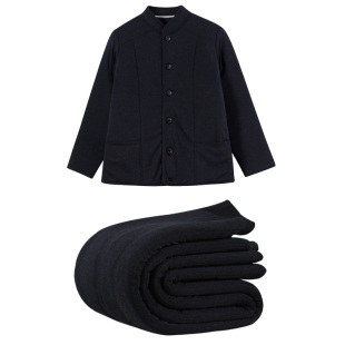 中老年人加绒加厚加驼绒棉袄保暖套装男宽松居家爸爸棉服棉裤棉衣