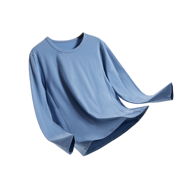 猫人纯棉薄款秋衣男士保暖内衣