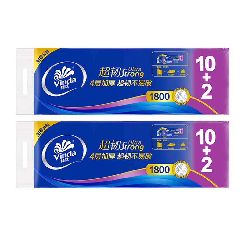 超韧立体美4层维达卷纸实惠装