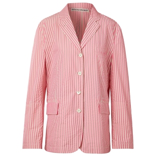 【Solotex纱线】IIIVIVINIKO夏季新款条纹休闲慵懒西装外套女