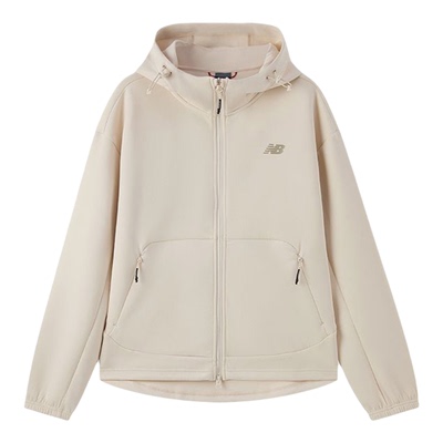 New Balance/NB正品运动男子户外休闲连帽夹克外套MDF13051-LBE