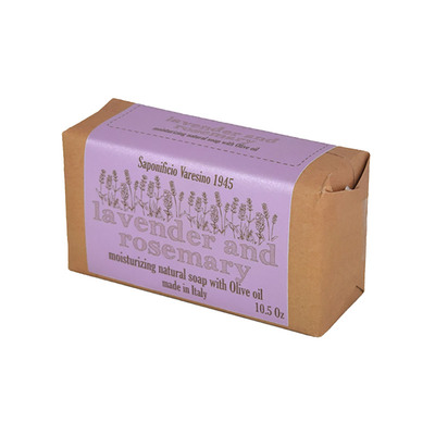 SV1945米兰信札薰衣草迷迭皂300g纸包香皂洗脸沐浴清彻不紧绷舒缓