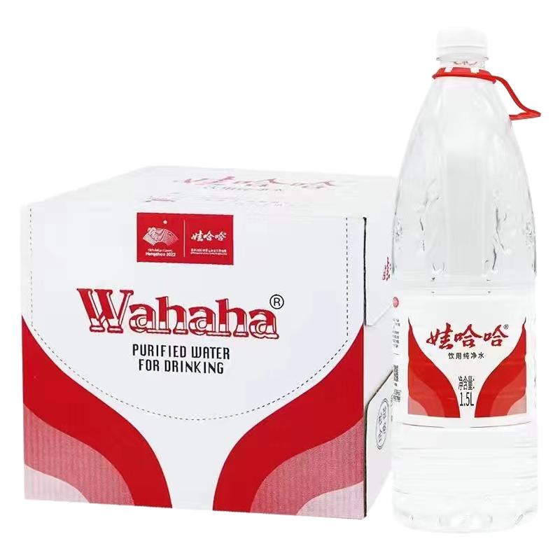 饮用水娃哈哈1.5l*12瓶整箱