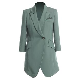 【职业套装】莱芙艾迪儿修身七分袖西装春夏新款时尚显瘦外套长裤