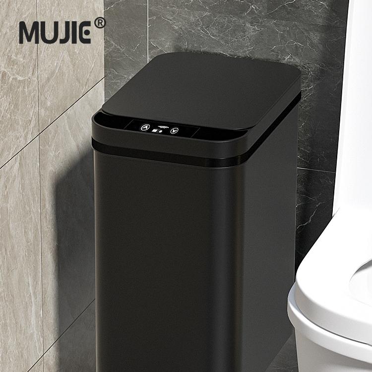智能垃圾桶感应式家用厕所卫生间壁挂夹缝客厅全自动电动2025新款