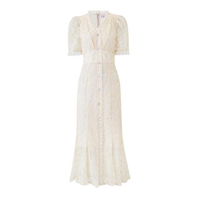 MAXRIENY欧式复古宫廷连衣裙鎏金鱼尾裙领证裙端庄小白裙订婚裙