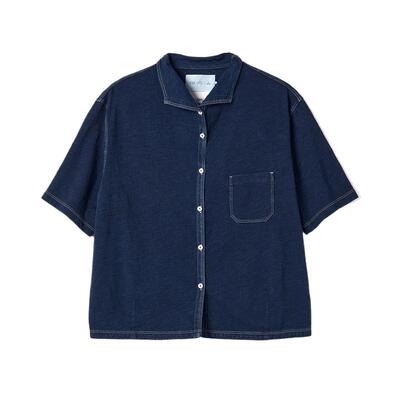 kleeklee竹节针织布衬衫