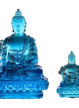琉璃药师佛像显宗药师佛像寺庙佛堂个人办公场所供养佛琉璃佛像