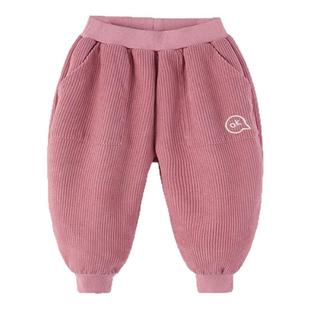 女童裤子冬季宝宝保暖加绒长裤女孩冬装大屁屁裤加厚童装儿童下装