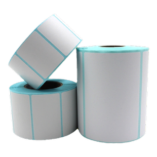 不干胶标签贴纸定制热敏铜版合成纸防水亚银二维码水标透明PETPVC LOGO彩色印刷标签商标酒标封口贴防伪标贴