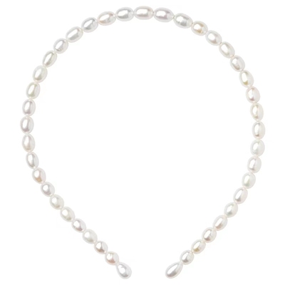 气质淡水珍珠发箍简约日常复古