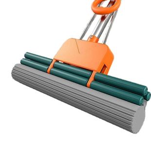 好太太新款巨无霸超大号44厘米海绵胶棉拖把免手洗家用一拖净直杆