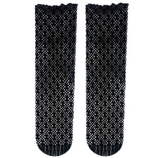 2021新款夏季堆堆袜蕾丝简约短袜丝袜镂空网袜百搭薄款短筒女袜子