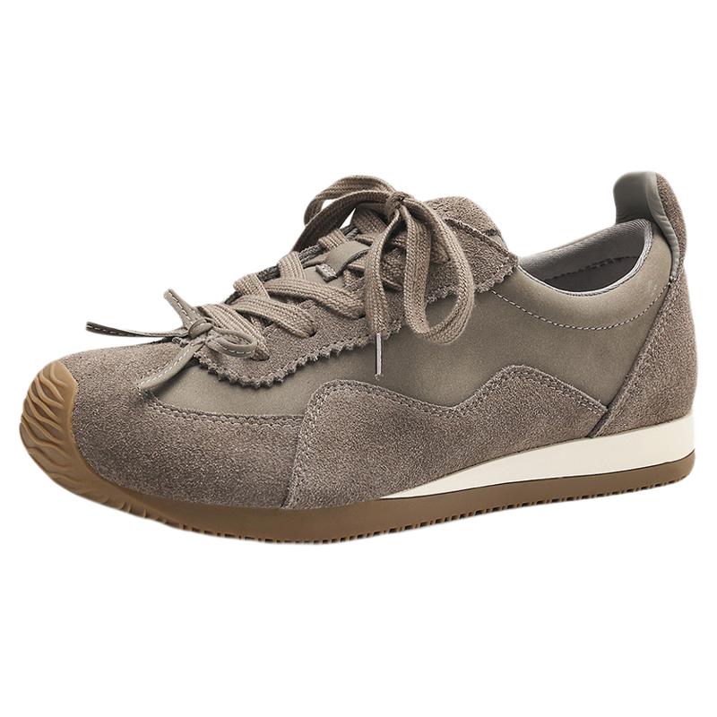 星期六复古德训鞋女2025厚底系带蝴蝶结休闲运动鞋时尚潮流阿甘鞋