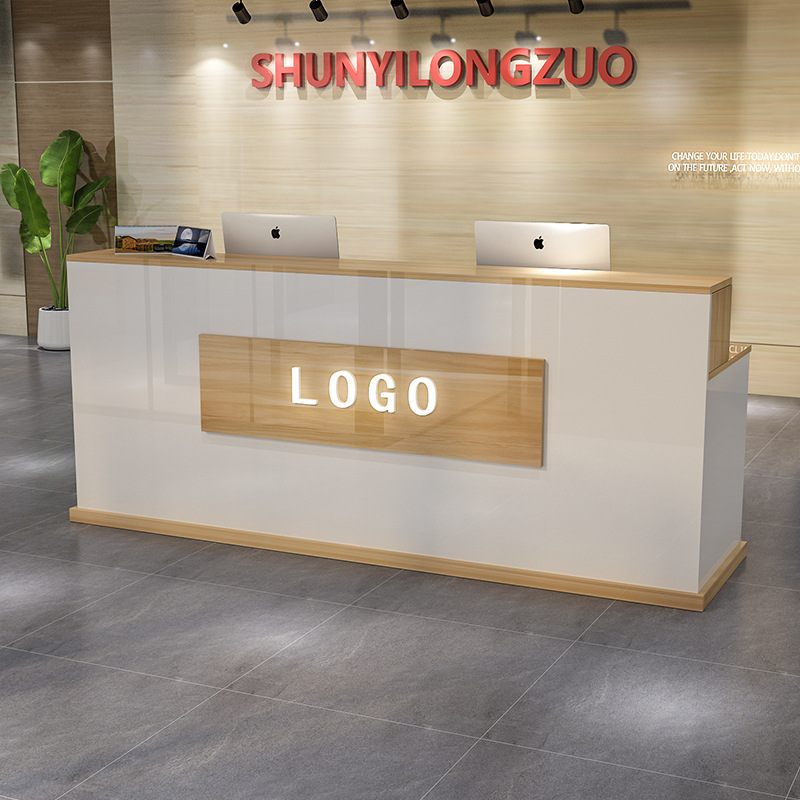 收银台柜台简约现代服装店便利店小型吧台商用奶茶店铺前台接待台