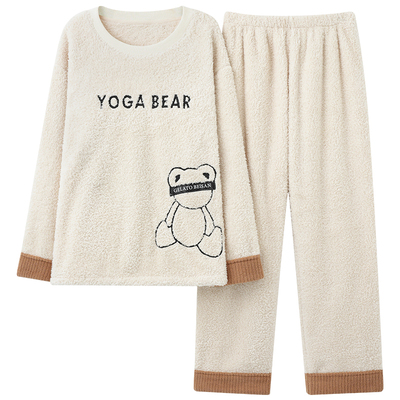 2025新款男士珊瑚绒家居服套装