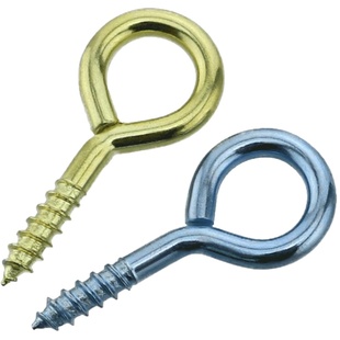 手拧挂钩自攻螺丝羊眼圆环问号灯钩螺钉O型自攻钉子吊环膨胀螺丝