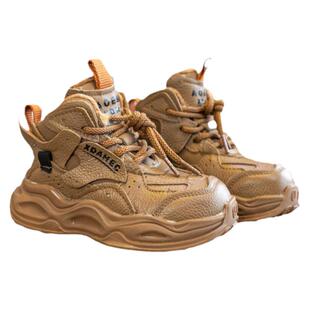 真皮儿童运动鞋男童2025秋冬鞋子冬季皮鞋加绒头层牛皮大棉鞋纯皮