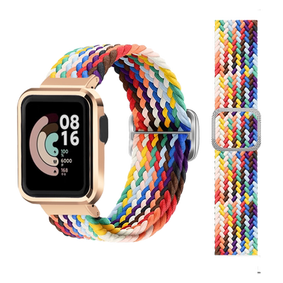 适用红米Watch redmi5手表带watch4编织腕表mi lite手环2/1运动智能滑扣柔软透气男女款冬天非原装可替换腕带