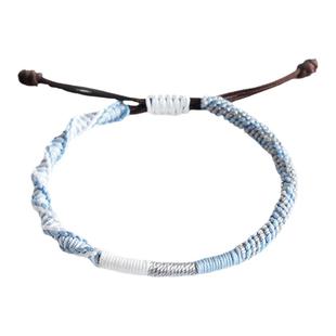 明月几时男女情侣手链自编织闺蜜手绳diy可加头发材料包 小喵大人