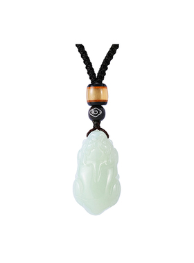 和田玉精雕貔貅吊坠女款