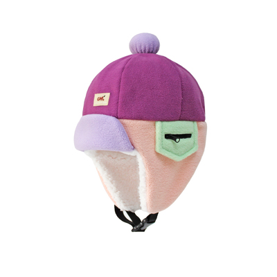 GWL软萌保暖摇粒绒护耳儿童帽