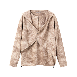 芸蚁「凤雏」多形态弧片晕层扎染连帽卫衣 _ 舞