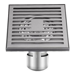 枪灰色室外地漏不锈钢15 20 30cm大口径庭院花园75 110 160管防臭