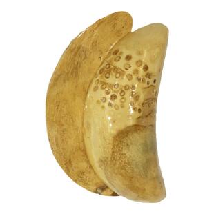 全手工天然竹根圣杯道家道士卦杯佛信杯阴阳月雅杯筶摆件月牙元宝