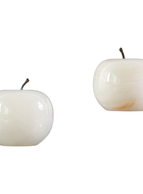 创意阿富汗玉石苹果摆件客厅玄关