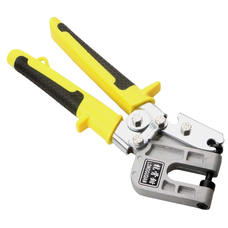 跨境厂龙骨钳安装工具五金工具钳寸龙骨打孔钳12轻钢打孔器吊顶